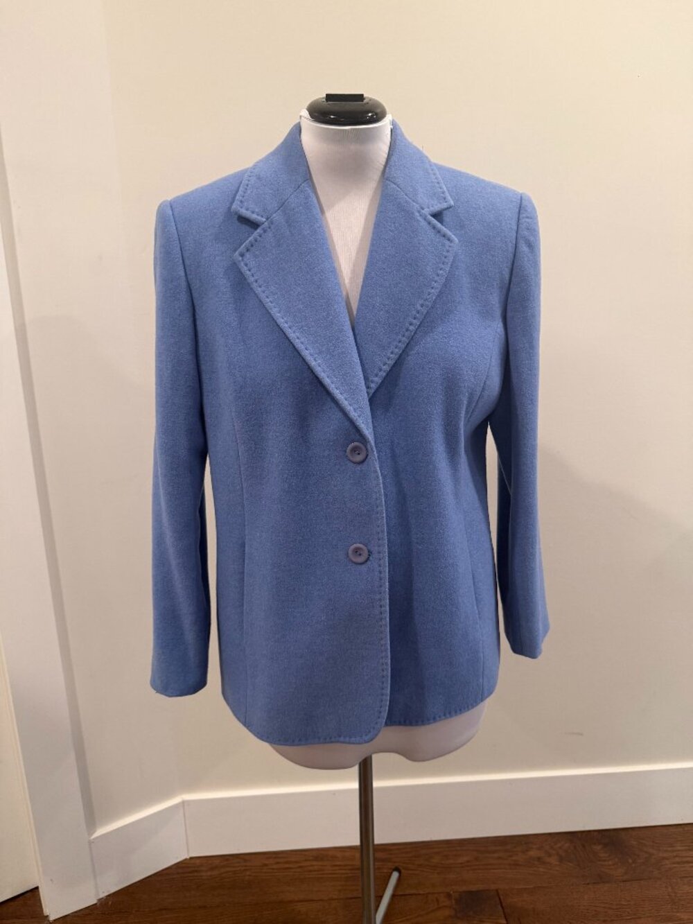 Blue wool blend jacket